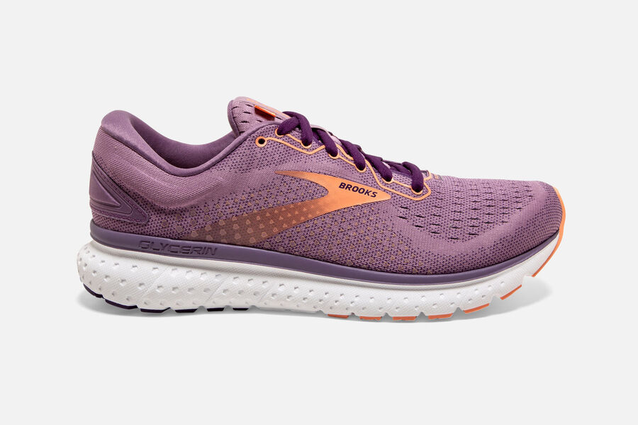 Brooks Glycerin 18 Road Running Shoes - Womens - Purple - ST7083192